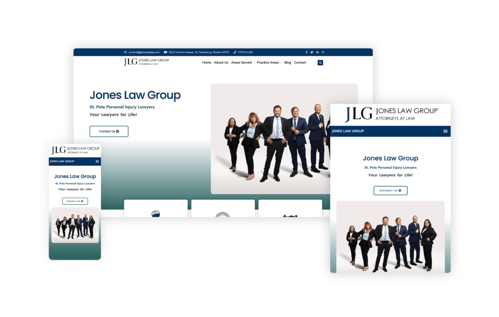 Jones Law Group (jlgtampabay.com) - Designed by Site Social SEO